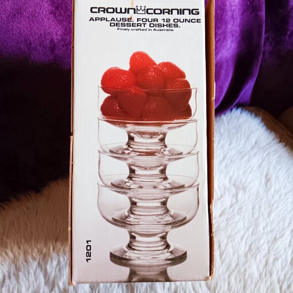 Time for the Sweet Stuff! New In Box Vintage Dessert Dishes - Picture 3 of 6